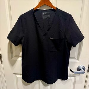 FIGS Catarina One-Pocket Scrub Top Black Size Women’s XL Healthcare Nursing